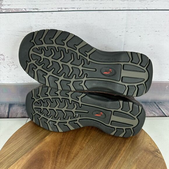 Redwing Shoes Womens 5 D Brown Steel Toe Slip On Work Shoes Clogs Leather - Picture 9 of 14